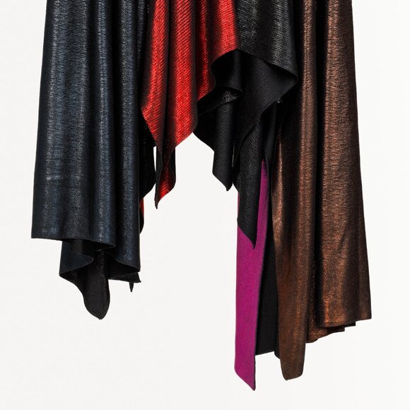 Christopher Kane AW/17 Runway Multicoloured Metallic Pleated Maxi Skirt - Picture 8 of 13